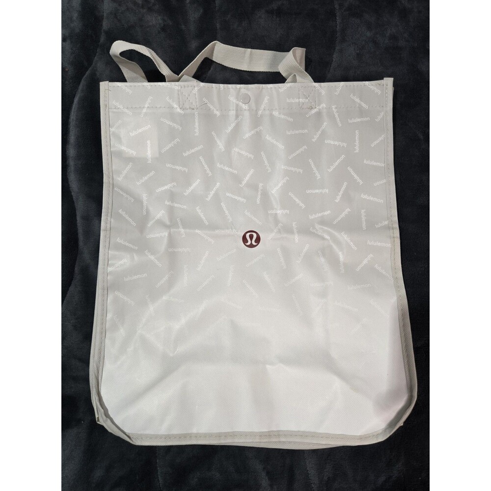 Lululemon Large Reusable Shopping Tote Lunch Bag White